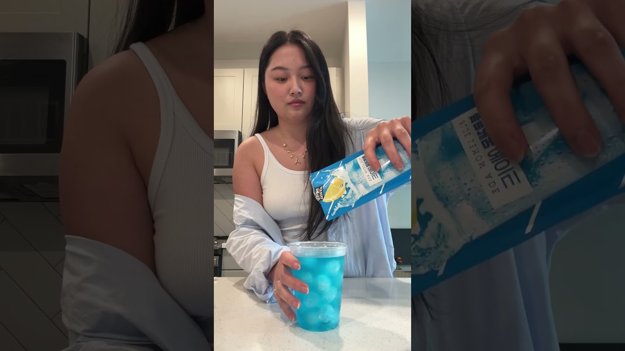 blue lemon ade + milkis ❄️🍋 