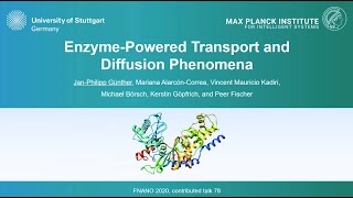 FNANO 2020 contributed talk - Enzyme-Powered Transport and Diffusion Phenomena by J.-P. Günther