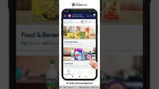 RF Order Acknowledgment on StoreKing Retailer App screenshot 1