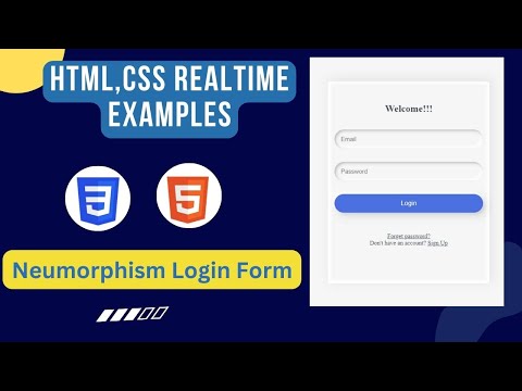 Login form html css | Login Page HTML  CSS | How to create login form using html css