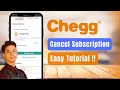 How to cancel chegg subscription 