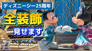 【実際どうなの?】ディズニーシー25周年の装飾ご紹介‼️