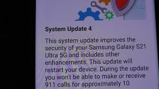 Samsung Galaxy S21+ ULTRA 5G Install SYSTEM UPDATE 4 ANDROID 11 MAY 1 2021 Verizon