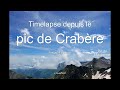 Time lapse depuis le pic de crabre