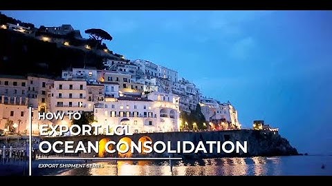 Create an LCL Ocean Export Consolidation Shipment in Magaya Software