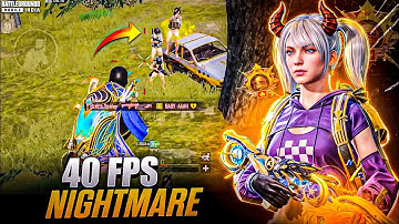 40 FPS nightmare | 3 finger claw | fastest 40 fps player | BGMI 1v4 clutchs