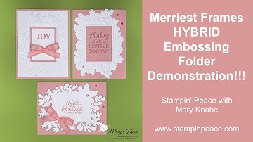 Merriest Moments Bundle with Merriest Frames Hybrid Embossing Folder
