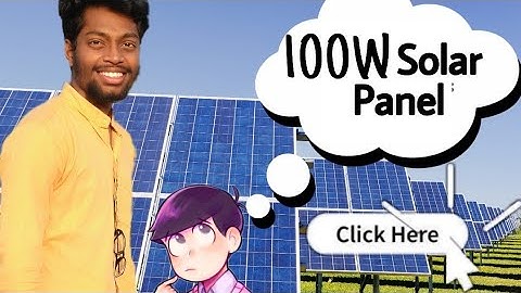 100W solar panel in english | payyavula sai solar.