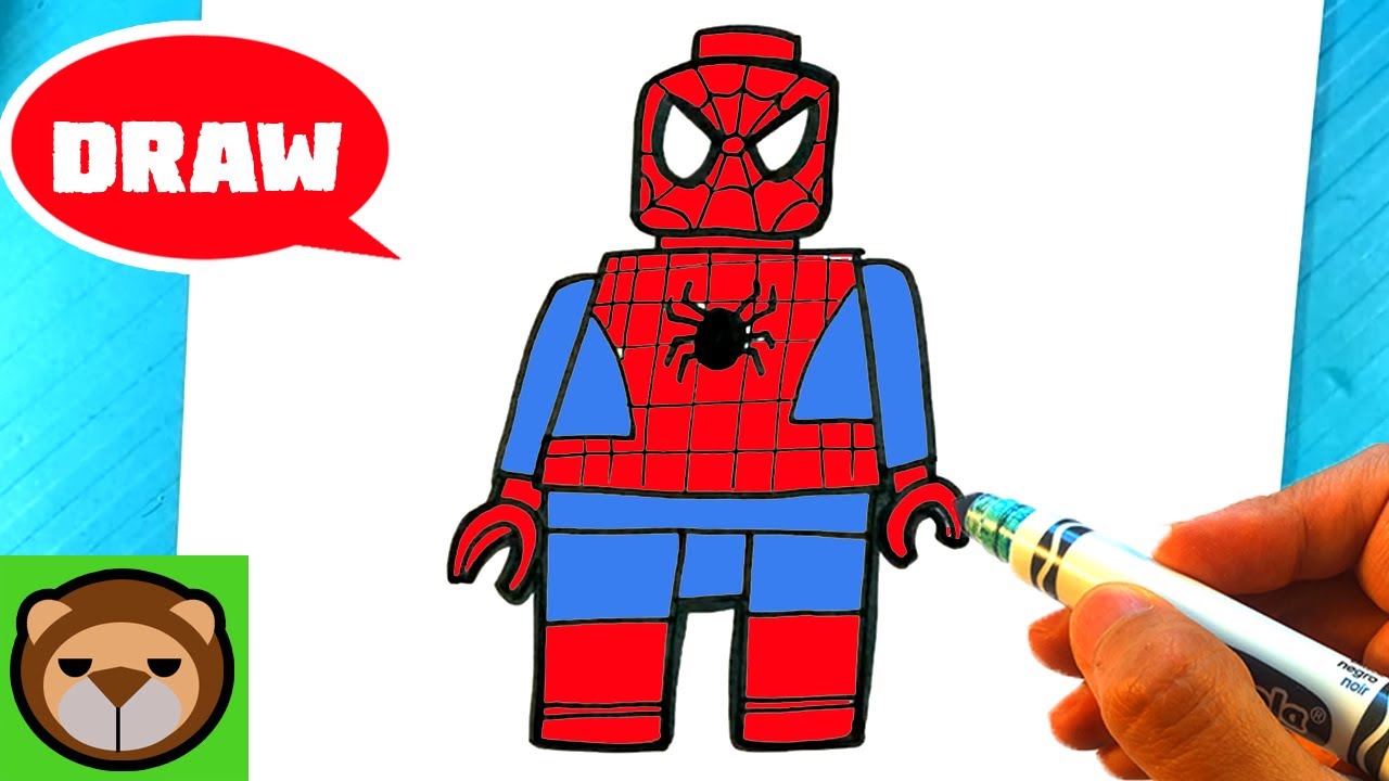 Introducir 85+ imagen lego spiderman drawing