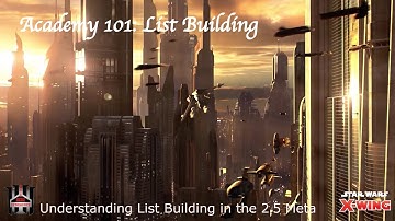 Star Wars X-Wing: Academy 101: 2.5 List Building Basics for New Players