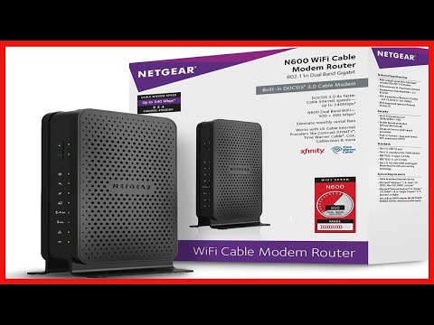 NETGEAR N600 (8x4) WiFi DOCSIS 3.0 Cable Modem Router