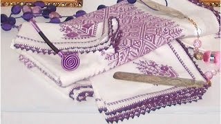تعلم أساسيات الطرز الفاسي للمبتدئات 6 نماذج مطروة مع مريمة  Moroccan embroidery 6