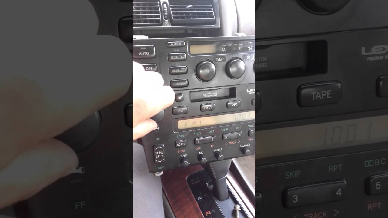 Lexus GS 300 radio problem pioneer P6802 YouTube