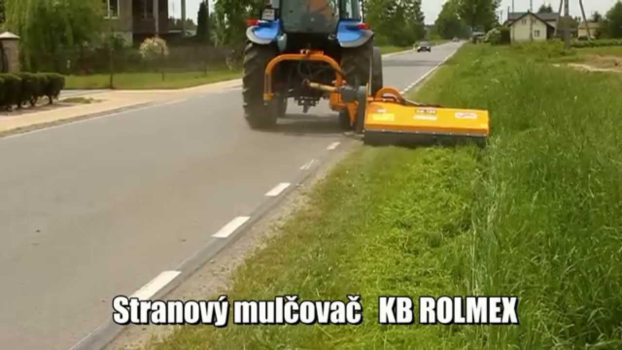 Stranový mulčovač KB ROLMEX Mulčovací žací stroj s boční lištou
