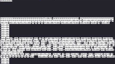 less command reading binary files