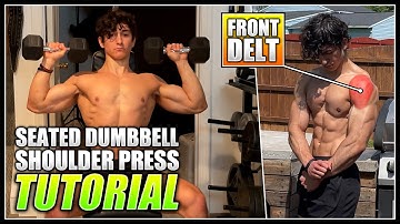 How to do the SEATED DUMBBELL SHOULDER PRESS! | 2 Minute Tutorial
