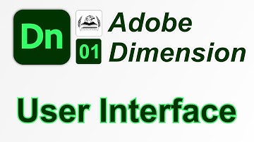 User Interface of Dimension | Adobe Dimension for Beginners in Urdu & Hindi
