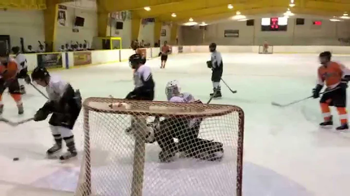 Most unbelievably hard slap shot you'll ever see!