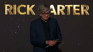 Rick Carter receives the HCA Artisan Achievement Award presented by Keeley Karsten | HCA Film Awards