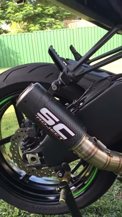 2016 ZX6R SC Project CRT exhaust startup and rev