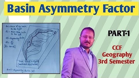 Basin Asymmetry Factor || Morphometric Indices || Geotectonics ||CCF Geography 3rd Semester|| Part-1