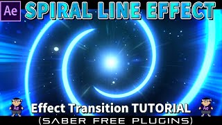 Spiral Line Saber Effect in After Effects【Image Background】【Game Effect】【遊技機エフェクト】【効果背景】