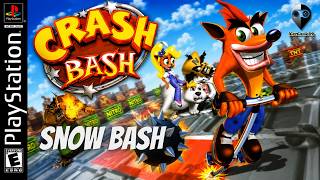 Crash Bash (PS1) | Snow Bash 100% Walkthrough (Trophy, Gem & Crystal)