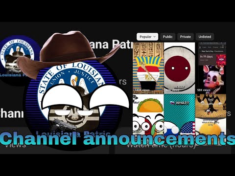 CHANNEL ANNOUNCMENTS
