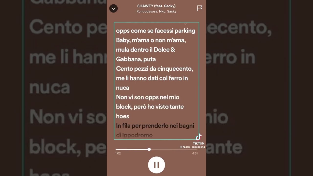 Shawty Feat Sacky Versione Speed