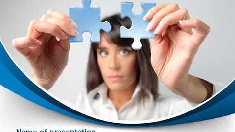 Folding Puzzle PowerPoint Template by PoweredTemplate.com