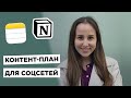 Контент-план для инстаграм (телеграм, ютуб) в заметках + шаблон Notion