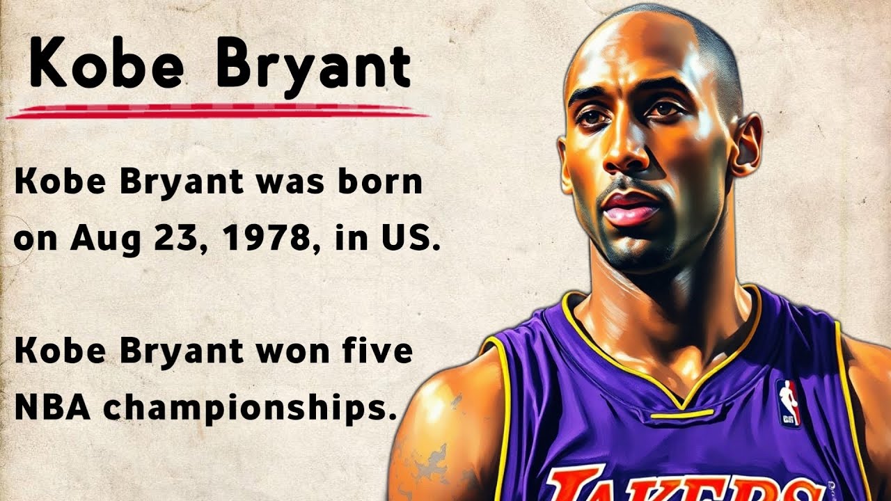 Learn English Through Story || Kobe Bryant Story || English Speaking ...