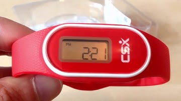 CSX P330A Armband Schrittzähler, Einstellung und Gebrauch