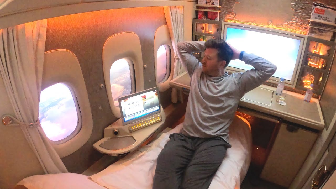 EMIRATES NEW PRIVATE FIRST CLASS to MYSELF **World's Best Flight**