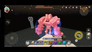 Defeating ancient colossus in miniworld horas