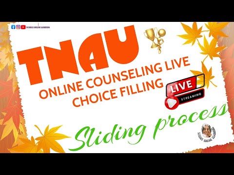 Tnau online counselling live demo 2021 | tnau counselling 2021 | tnau admission 2021 | tnau online