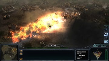 C&C Generals Zero Hour: Enhanced Mod - NATO Air Force VS. 2 PLA Tank Generals