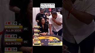 Biggest Upset Of The Tournament! #celebrity #poker