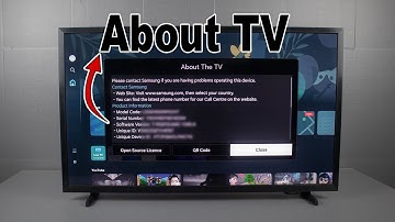 How to Check Model and Serial Number on SAMSUNG Smart TV