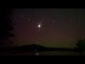 Shooting star passes faint glow of Northern Lights in Maine | Raw video