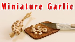 Miniature Garlic Tutorial // Polymer Clay Food
