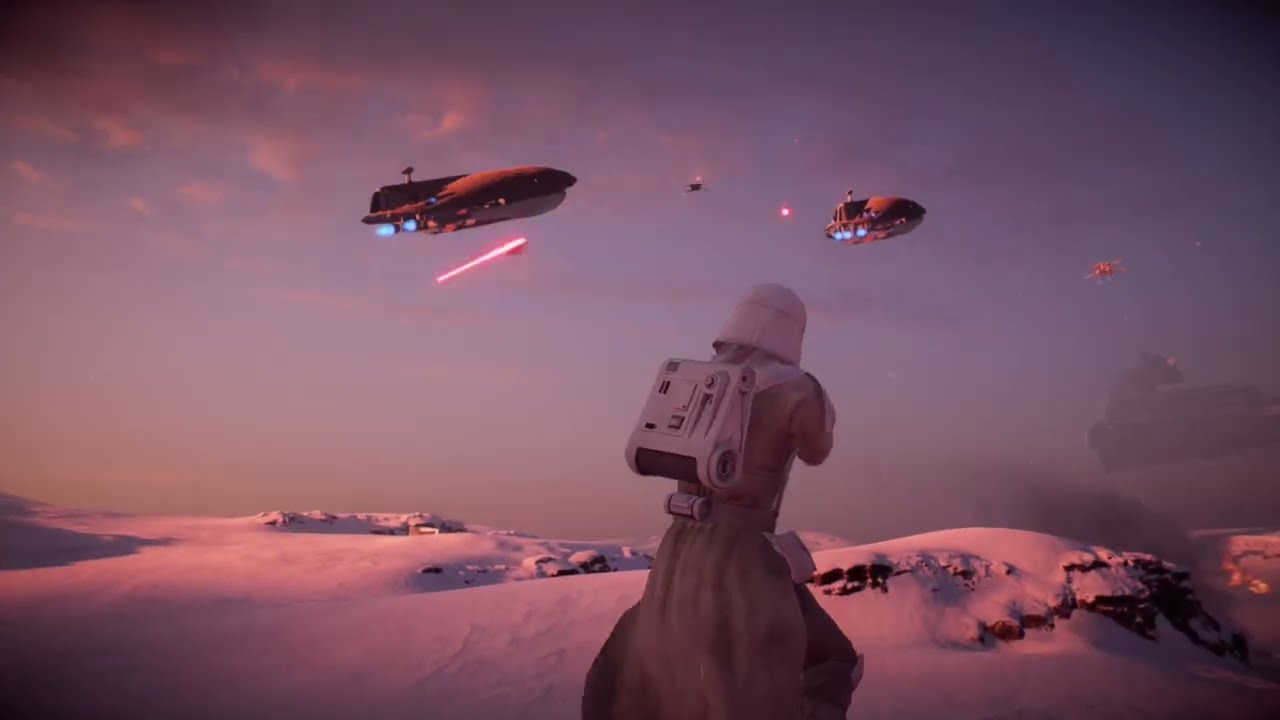 Galactic Assault on Evening Hoth | Rebel Alliance Multiplayer Gameplay | Star Wars Battlefront 2