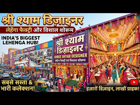 सूरत में सबसे सस्ता लेहंगा मैन्युफैक्चरर😍😍| lehnga wholesale market in surat| @shreeshyamdesigner 