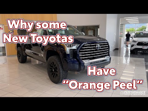 Why Do New Cars Have Orange Peel Paint