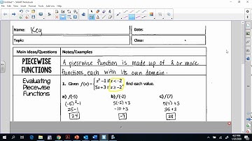 Monday ALg 2 Unit 3 Piecewise functions part 1