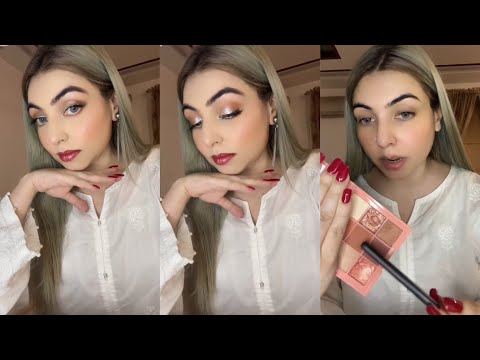 ✨ White Dress Glam Makeup Tutorial | Glitter Eyeshadow & Flawless Full Coverage Look ✨💄💅