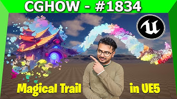 Unreal Engine 5.5 - Create Magical Trails with Background Projection (Niagara Tutorial)