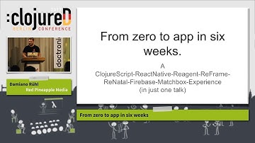 clojureD 2017: "From zero to app in six weeks" by Damiano Rühl