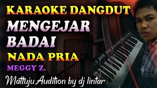 Karaoke Dangdut Mengejar Badai - Meggy Z || Nada Pria