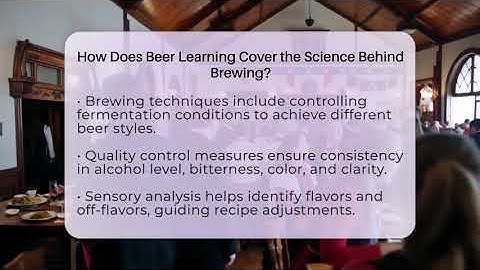 How Does Beer Learning Cover the Science Behind Brewing? - The Pint Guy
